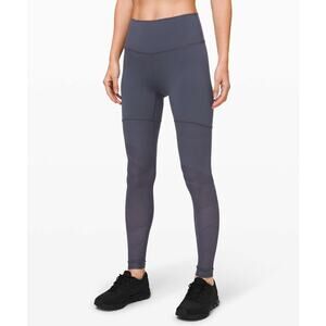 Lululemon Sheer Will High-Rise Tight 28" *Pulse stone blue size 4 New